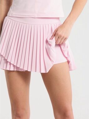 Yogalicious Lightweight Bella Pleated Women’s Tennis Skirt Skort Pink sz Medium